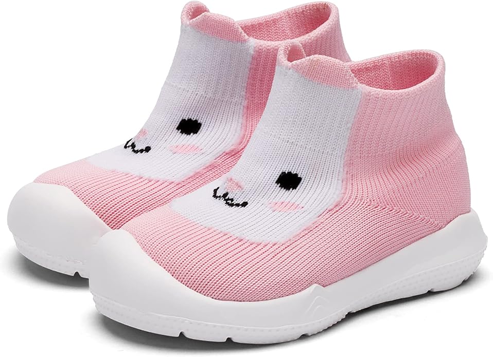 Engtoy Baby Shoes & Socks - Non-Slip Breathable Slippers with Soft Rubber Sole - Baby Boys & Girls Slip On Sneakers