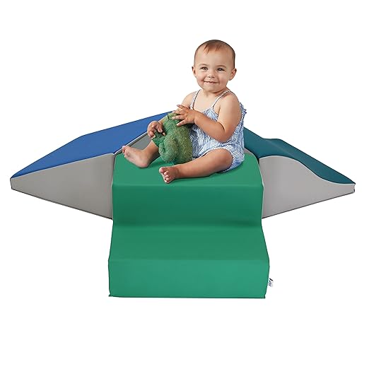 FDP SoftScape Toddler Playtime Junction 360 Climber, Indoor Active Play Structure for Toddlers and Kids; Safe Soft Foam for Crawling, Climbing and Sliding (4-Piece) - Contemporary, 13799-CT