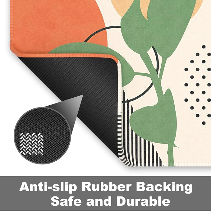 Rnivvi Front Door Mat, Heavy Duty Low Profile Anti-Slip Entryway Rug