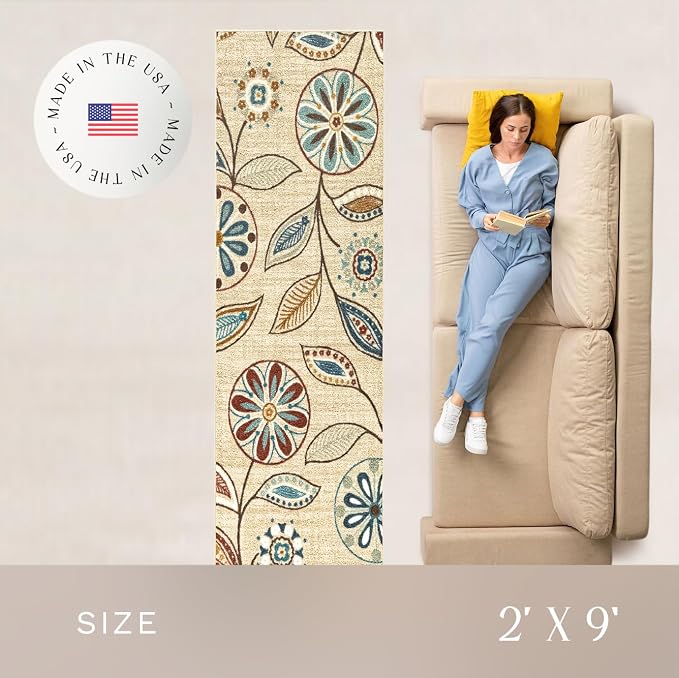 Maples Rugs Reggie Floral Runner Rug