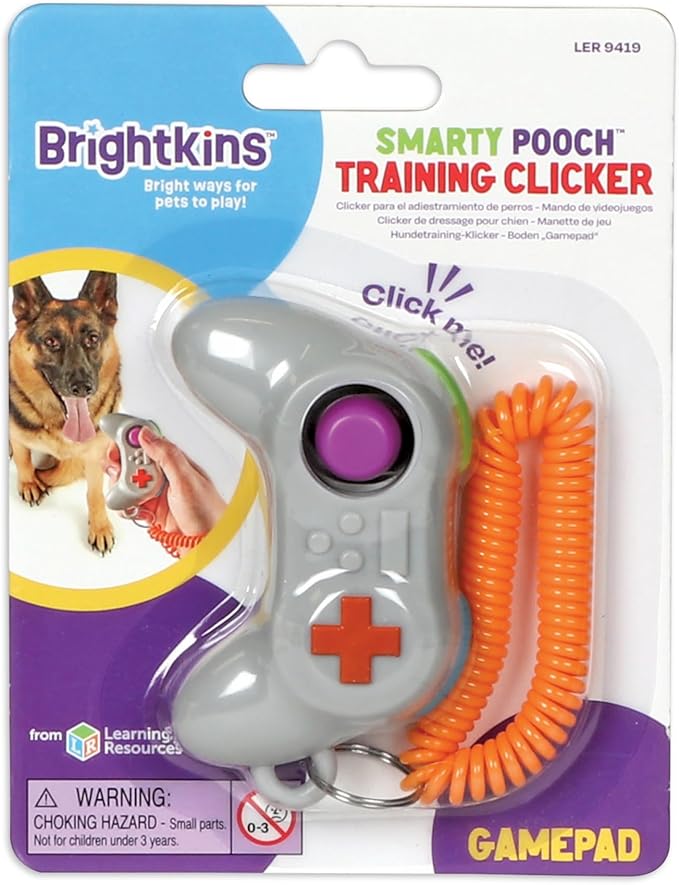 Brightkins Smarty Pooch Gamepad Training Clicker - Enrichment Dog Training Clickers, Gift for Puppies and for All Breeds