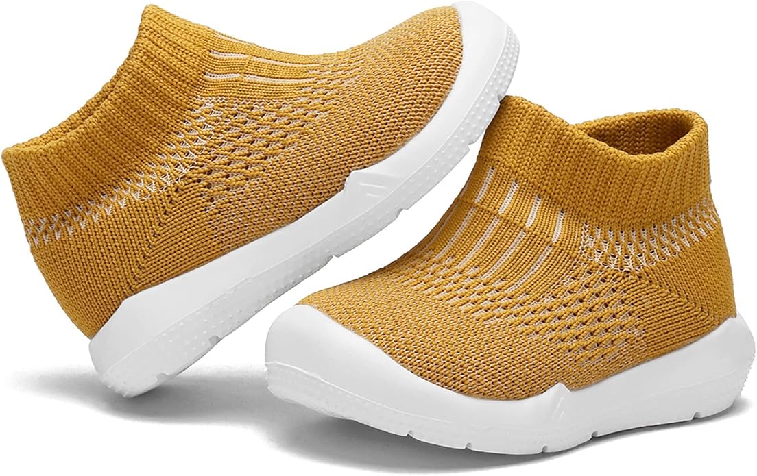 Engtoy Baby Shoes & Socks - Non-Slip Breathable Slippers with Soft Rubber Sole - Baby Boys & Girls Slip On Sneakers