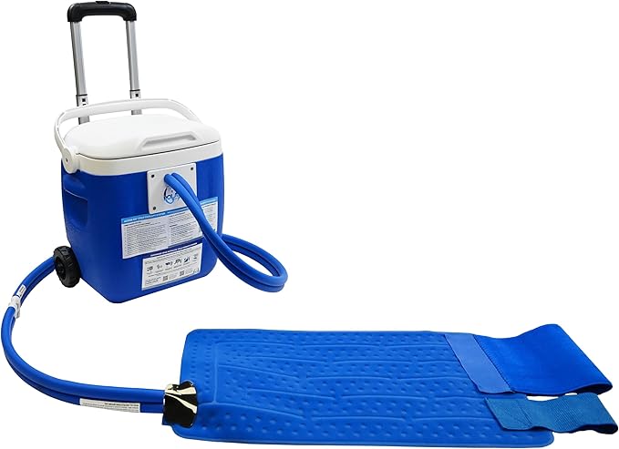 Polar Active Ice Hip-Extended Coverage Cold Therapy Ice Machine System with 12.5"x22.5" Therapy Compression pad, Programmable Timer, 16 Qt. Cooler, Quiet Pump, Strong Cryotherapy Pain Relief Treatment