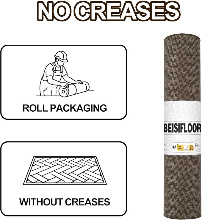 Ultra Thin Door Mat Indoor Entrance 17"x29", Low-Profile Indoor Door Mat