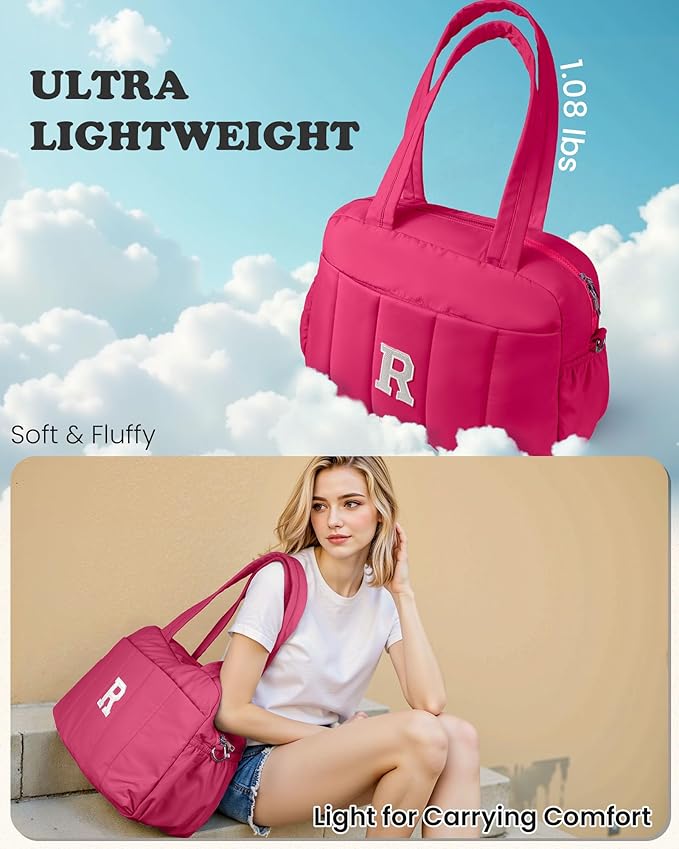 Dance Bag, Kid Weekender Bags，Teen Girl Gifts-Overnight Bag with Wet Pocket，Lightweight Travel Tote Personalized Cheer Bags with Makeup Pouch
