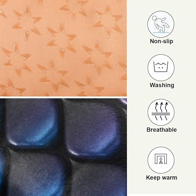 Colored Scales Pet Bed Cute Dog Bed Mat Absorbing Non Slip Pad Pet Sleeping Mat for Small, Medium, and Large Dogs Puppy Cat 24 in x 18 in