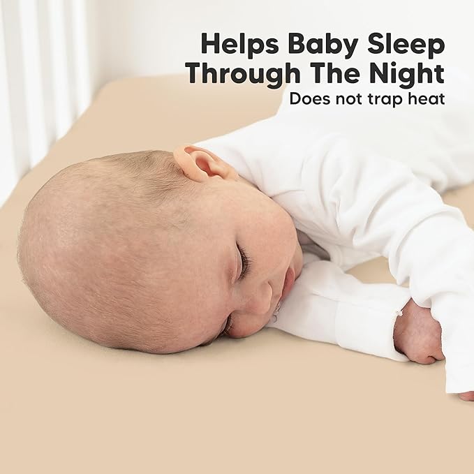 KeaBabies 2-Pack Organic Crib Sheets for Boys, Girls - 52x28 Fitted Crib Mattress Sheet Neutral, Breathable Jersey Cotton Cover for Baby Bed, Toddler Mattress, Soft & Cute Prints (Rust)