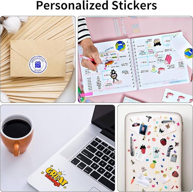 8.5" x 11" Full Sheet Label Sticker Paper for Laser & Inkjet Printers, Self Adhesive Full Page Shipping Labels, Printable White Matte Mailing Label Stickers(600 Sheets, 600 Labels)