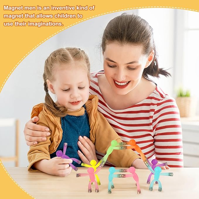6pcs Magnetic Toys,Magnet Men for Kids,Magnetic People Figures for Kids,Magnetic People for Refrigerator,Fridge Magnets for Adults Kids Gifts, Magnetic Men for Teens Gifts,Kids Sensory Toys