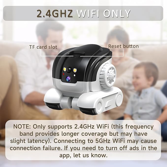 Pet Camera, 1080P Movable Robot Pet Cam Indoor with Phone APP, Security Camera for Home, Upgrade Wireless Dog/Cat/Baby Monitor WiFi Version & 32G SD Card, 2-Way Talk, Night Vision, Motion Detection