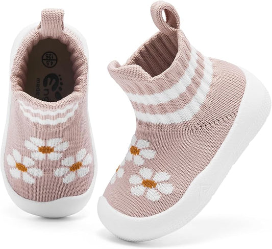 Engtoy Baby Shoes & Socks - Non-Slip Breathable Slippers with Soft Rubber Sole - Baby Boys & Girls Slip On Sneakers