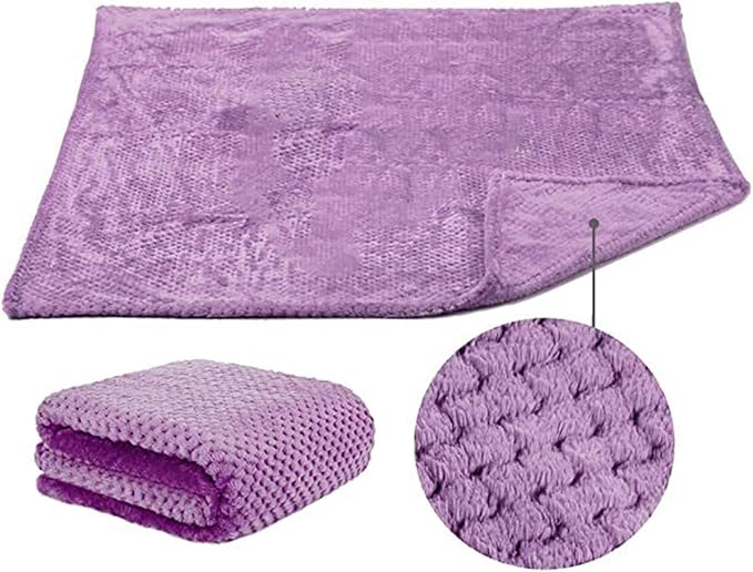 Pet Blanket Warm Soft Dog Blankets Washable Cat Throw Blankets Sofa Bed Couch Furniture Protector Cover for Small Medium Large Dogs Cats, Pink, 16" x 24"