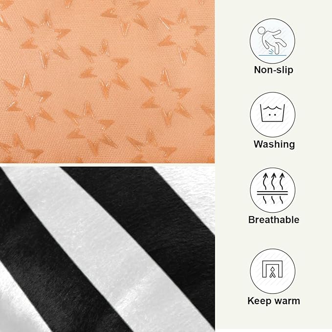 Zebra Stripes Pet Bed Cute Dog Bed Mat Absorbing Non Slip Pad Pet Sleeping Mat for Small, Medium, and Large Dogs Puppy Cat 24 in x 18 in