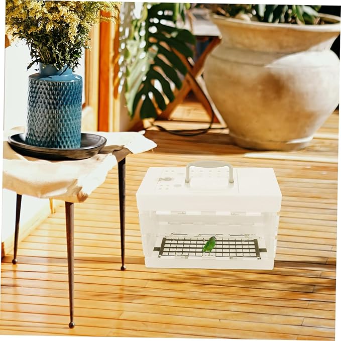 POPETPOP Parakeet Cage Bird Travel Carrier Small Bird Cage for Outdoor Activities