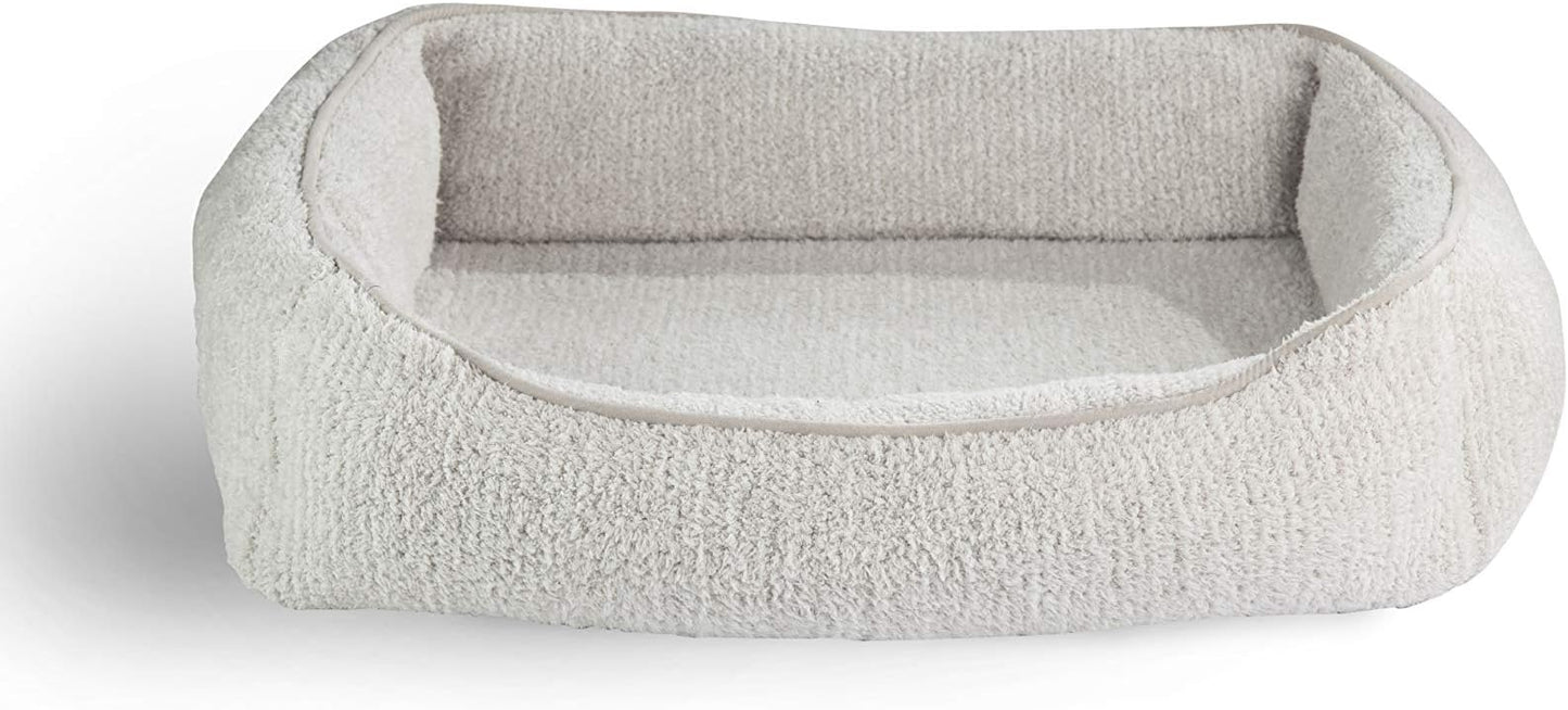 Barefoot Dreams CozyChic Pet Bed, Dog Accessories, Dog Bed, Pearl/Silver, LG