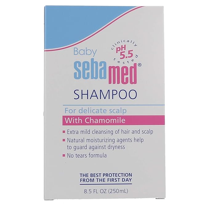 SEBAMED Children's Baby Shampoo Extra Mild Cleanser for Delicate Baby Hair and Scalp (250mL)