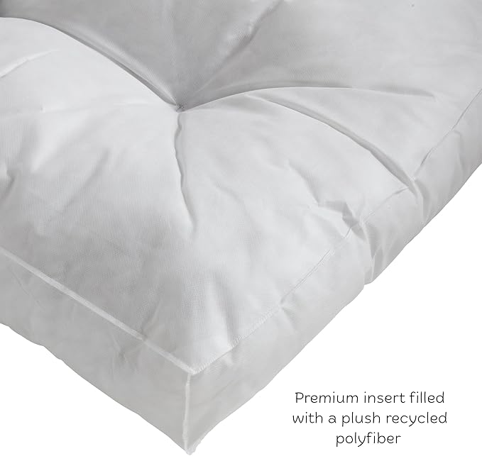 Buster Reversible Rectangle Pillow Style Dog Bed, Smoke, Medium (42 x 30 in.)
