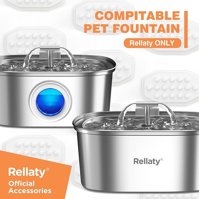 Official Cat Fountain Filters (8 Filters +8 Sponges)