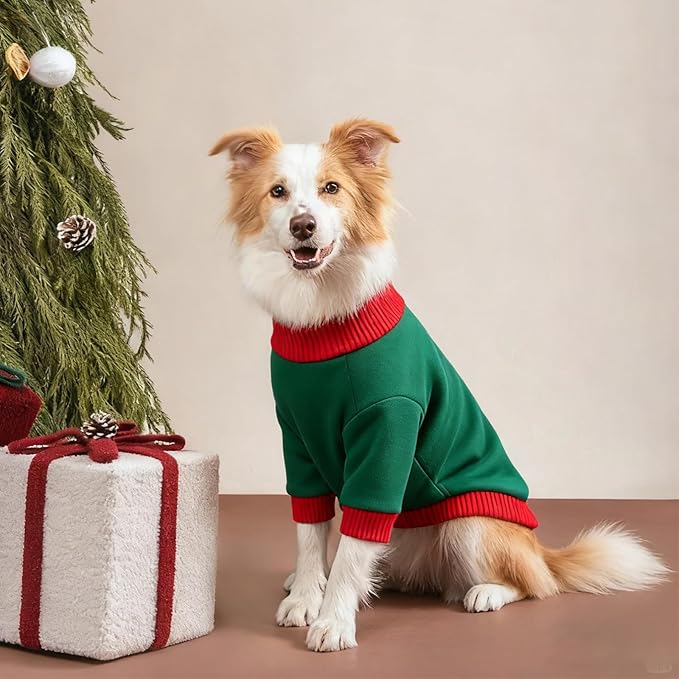 Custom Dog Hoodie, Personalized Sweatshirt with Photo Text Name Logo, Customized Hooded Sweater for Small Medium Large Dogs & Cats (Green + Red Sleeves, XXX-Large)