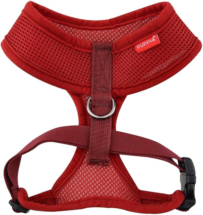 Puppia Soft Dog Harness, Wine, Small (PDCF-AC30-WN-S)