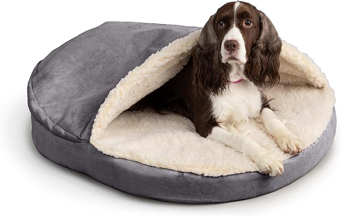 Snoozer Orthopedic Cozy Cave Pet Bed, Extra Large - Heather Grey