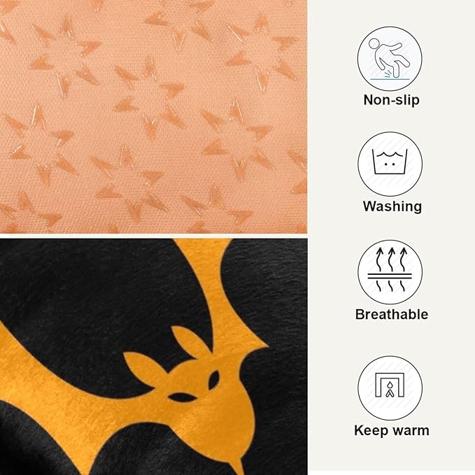 Pet Bed Halloween Bats Dog Bed Mat Absorbing Non Slip Pad Pet Sleeping Mat for Small, Medium, and Large Dogs Puppy Cat 36 in x 24 in
