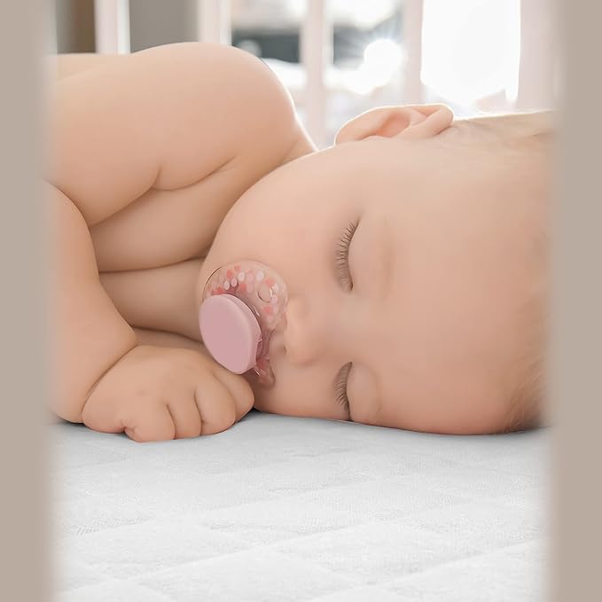 Organic Bamboo from Viscose Fitted Crib Mattress Protector Pad by Baby&Brooke – 100% Waterproof, Absorbent, Non-Toxic, Breathable Mattress Cover - (52"x 28"x 8")