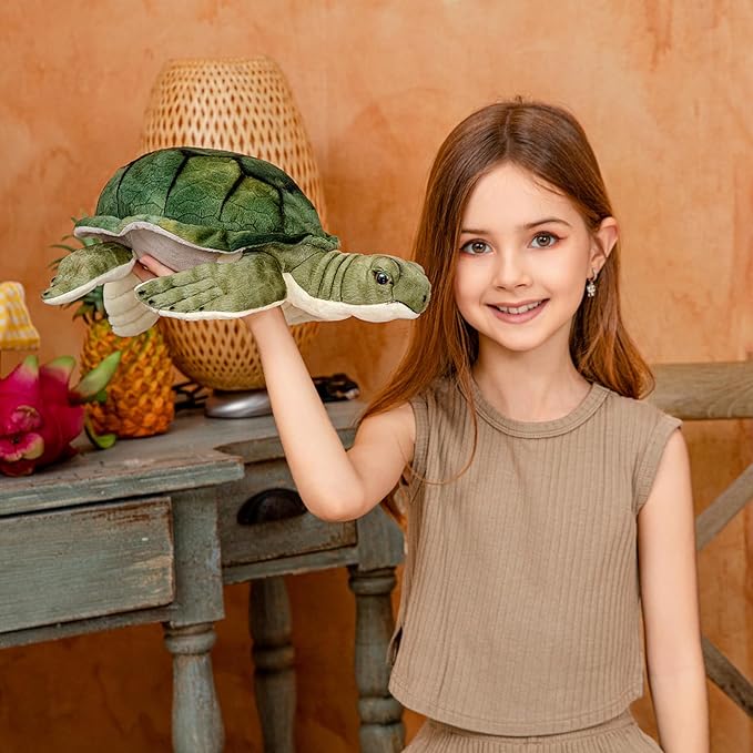 Sea Turtle Stuffed Animal, 11 Inch Small Stuffed Animals for Boys and Girls, Cute Plushies, Soft Plushy Toys, Turtle Gifts for Kids, Birthday, Easter Basket Stuffers