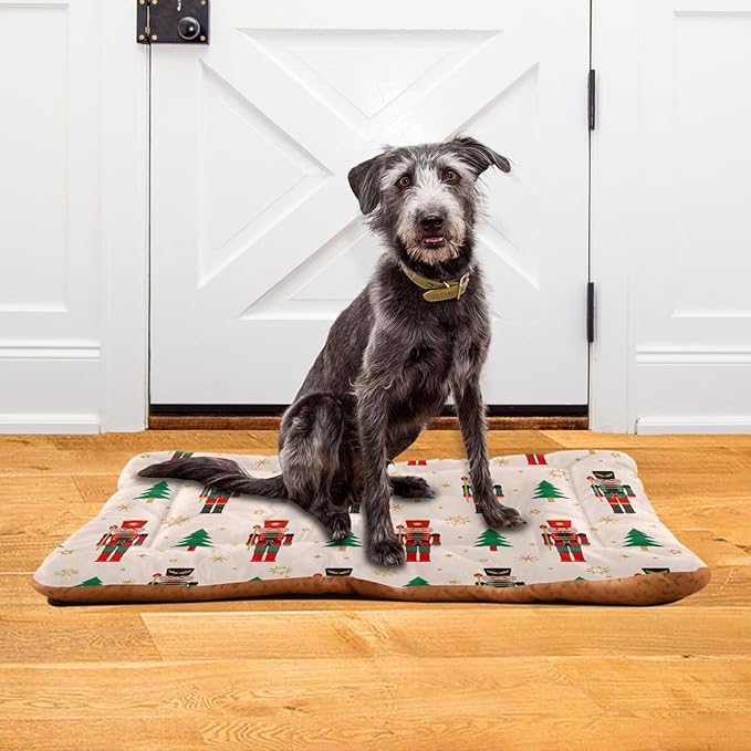 Pet Bed Christmas Nutcracker Dog Bed Mat Absorbing Non Slip Pad Pet Sleeping Mat for Small, Medium, and Large Dogs Puppy Cat 36 in x 24 in