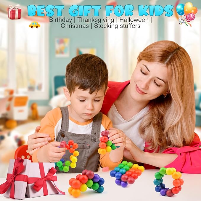 12PCS Autism Sensory Toys for Autistic Children,Quiet Fidget for Adults Kids, Stocking Stuffers for Boys,Autism for Toddlers 3-4,Travel for Ages 3-5 Gift(A)