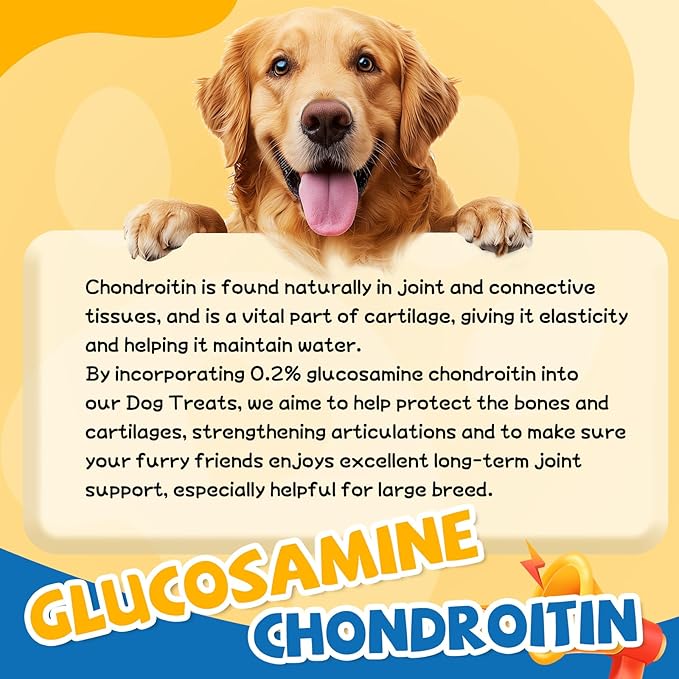 gazeupon Chicken Jerky Dog Treat,Training Treats for Dogs w/Glucosamine Chondroitin, High Protein, Made with Real Chicken