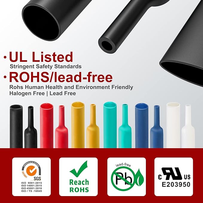 Chanzon 3:1 Ratio - 80ft Roll - Heat Shrink Tubing 1-1/4" (30mm) - Marine Grade Waterproof Adhesive Lined - (25M Total Length) White Polyolefin Sleeving Wrap Shrinking 3 to 1 Ratio 1pcs