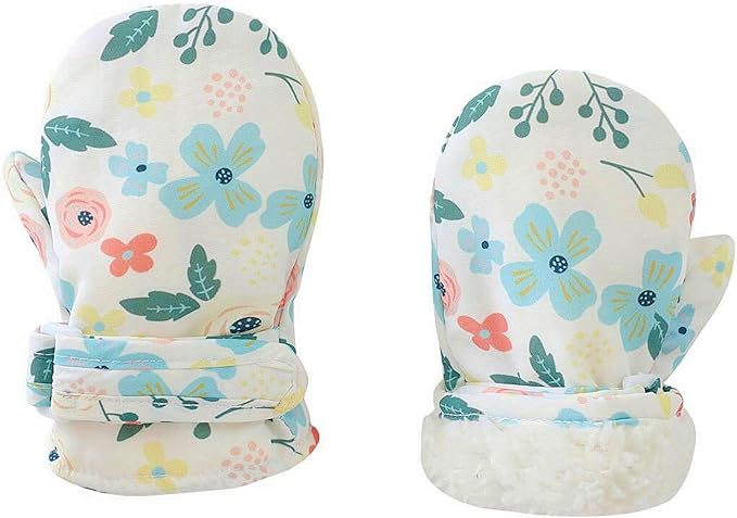 Toddler Gloves Kids Mittens Winter Warm Lined Fleece Gloves Waterproof Snow Baby Mitten for Boys Girls