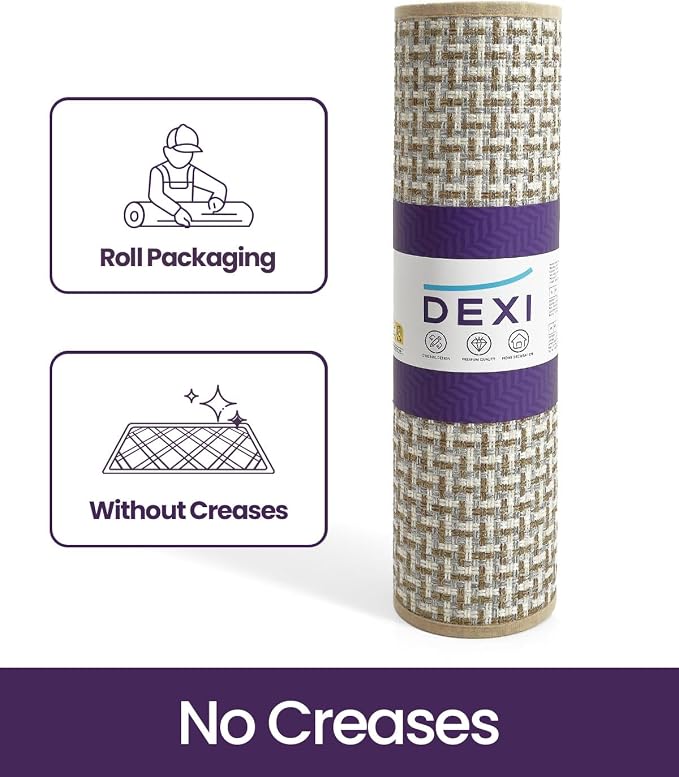 DEXI Ultra Thin Door Mat Indoor Entrance 32x48, Non Slip Rubber Backed Entryway