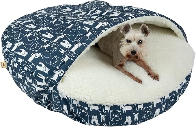 Snoozer Luxury Orthopedic Cozy Cave Pet Bed, Pedigree Storm - Large