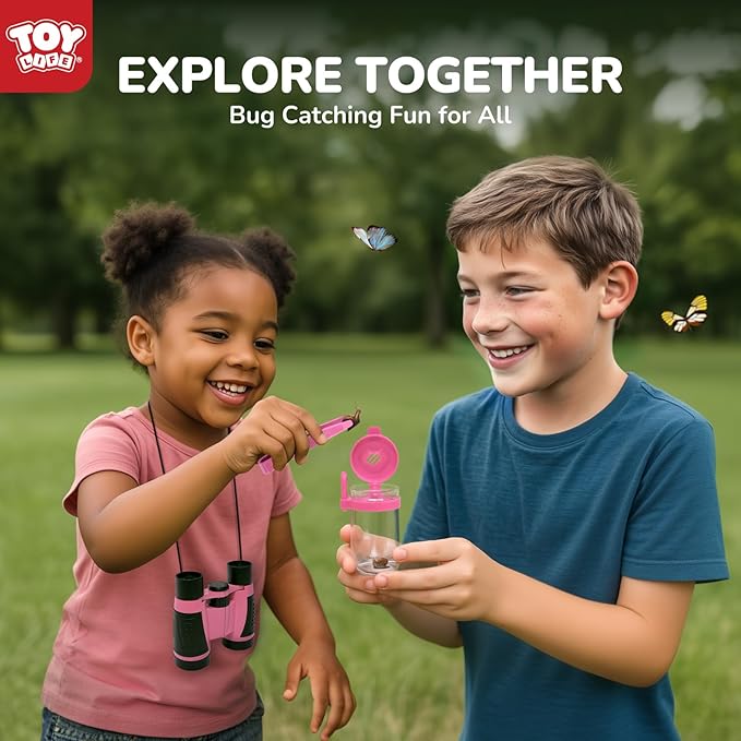 TOY Life Kids Explorer Kit with Bug Catcher for Kids, Bug Catching Kit with Bug Toys, Kid Safari Vest & Hat, Compass, Binoculars, Magnifying Glass, Educational Outdoor Toys Kid Adventure Kit