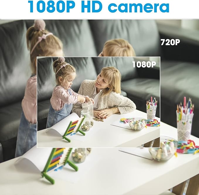 Hidden Camera Clock HD 1080P WiFi Wireless Video Spy Cameras Small Camera Night Vision Surveillance Security Nanny Cams for Home/Pet
