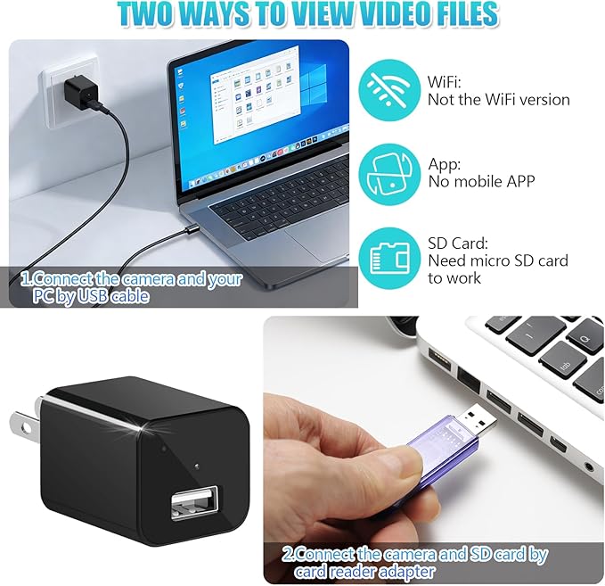 1080P HD Indoor Security Camera with Motion Detection, Pet Cam for Home, No-WiFi
