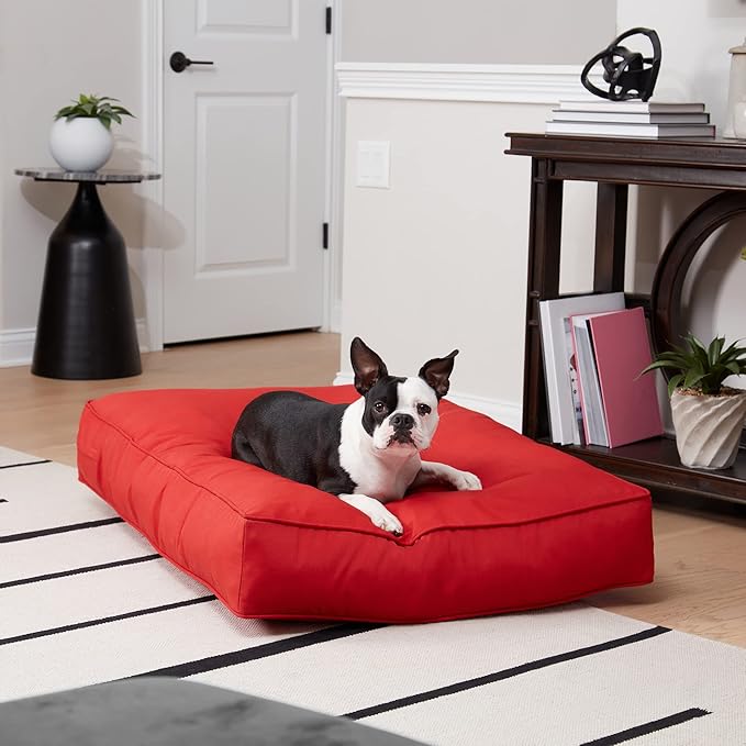 Casey Medium (42 x 30 in.) Salsa Rectangle Indoor/Outdoor Pillow Style Dog Bed