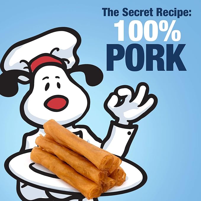 ValueBull USA Pig Skin Retriever Rolls, 6 Inch, Smoked, 50 Count Bulk Pack - Premium USA Pork Hide Dog Chews, One-Piece, Easy Digestion, High Protein