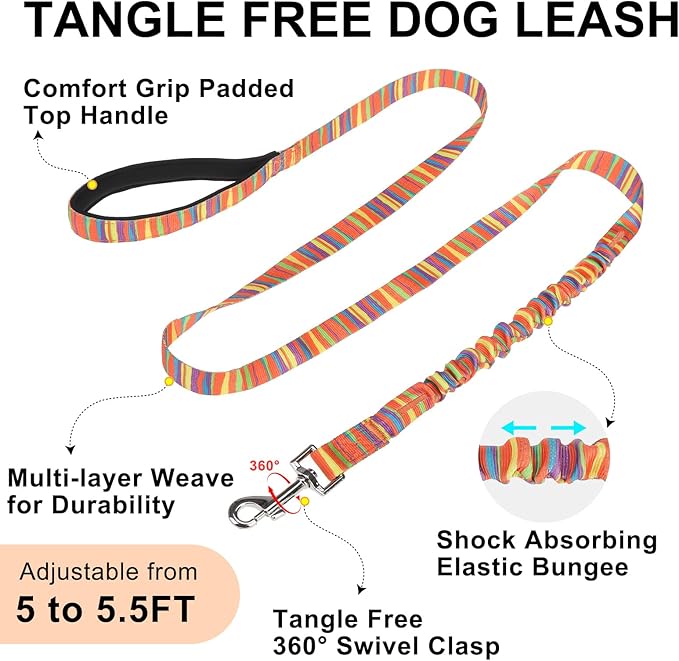 BEAUTYZOO Dog Harness for Small Dogs,No Pull Dog Harness and Leash Set,Soft Escape Proof Puppy Vest Harness with Handle,Reflective Lightweight Step in Harness for Girl Boy Dogs,Orange_Print S