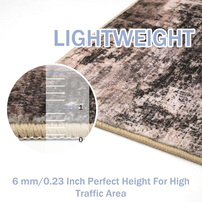 IOHOUZE Abstract Area Rug 3x4 Ft Washable Rugs
