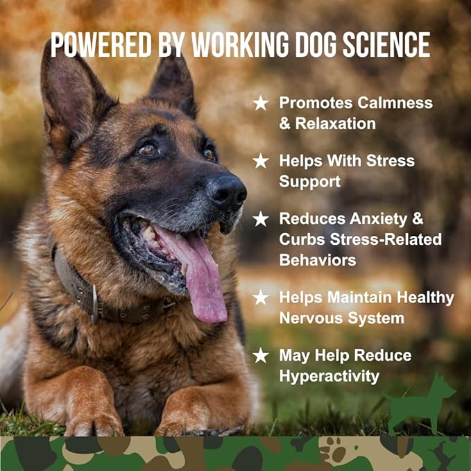 Operation Good Boy Calming Chews for Dogs, Stress Relief Chews with Chamomile & Tryptophan for Relaxation – 90 Soft Treats, Natural Ingredients, Veteran Owned - Beef Flavored
