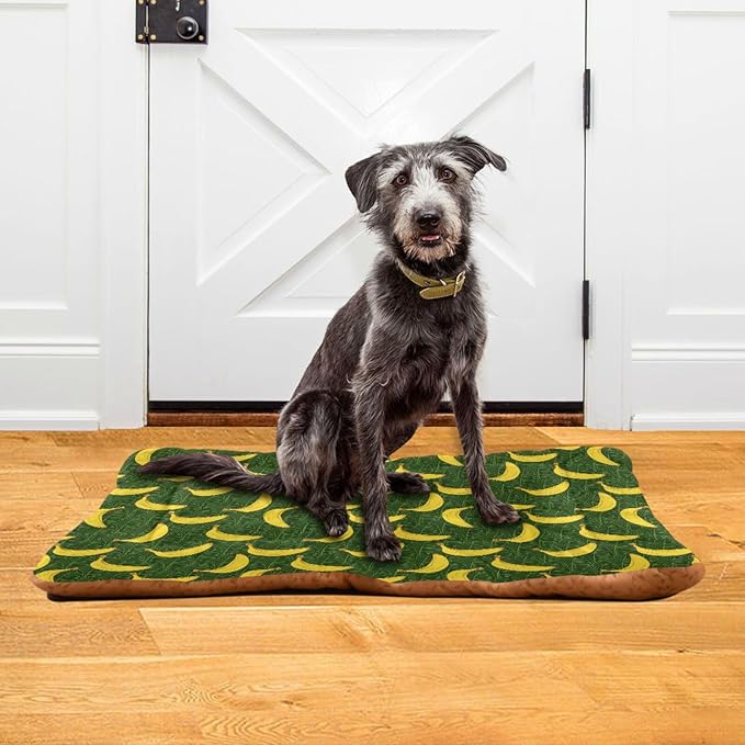 Banana Fruit Pet Bed Cute Dog Bed Mat Absorbing Non Slip Pad Pet Sleeping Mat for Small, Medium, and Large Dogs Puppy Cat 24 in x 18 in