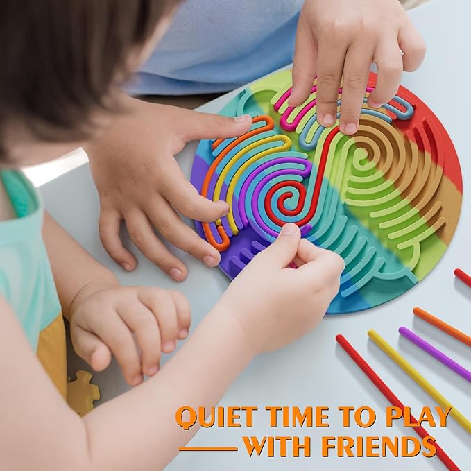 Sensory Activity Board for Kids Toddler Boys , Sensory Fidget Toys for Stress Anxiety Autistic ADHD, Calm Down Travel Airplane Essentials Toys for 3+ Year Old, Stuffers Gifts for Teen Girl