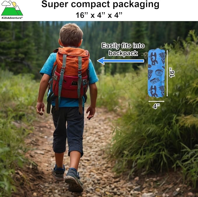 KidzAdventure 2 in 1 Indoor/Outdoor Tent for Kids, Small 1 or 2 Toddler/Kids Tent, Backpacking, Lightweight and Easy Pop up, Ideal for Backyard, Outside Camping, or Play Fort