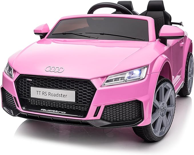 Electric Car for Kids, Licensed Audi 6V Kids Ride on Car Toy for Toddlers with Remote - Pink