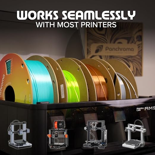 Panchroma PLA Stone Blue 3D Printer Filament, 1.75mm, 1kg Spool, Easy to Print, High Speed Printing, Tangle Free, AMS Compatible, Perfect for Toys, Decor, Miniatures, Models & Cosplay