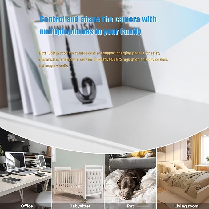 Nanny Cam 1080p Camera with 64G Card Motion Detection