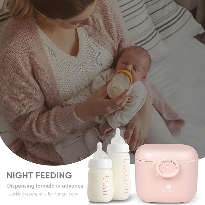 Termichy Milk-Powder Formula Dispenser Container: 14OZ Baby Formula Storage Container for Travel - Portable Formula Holder 400g